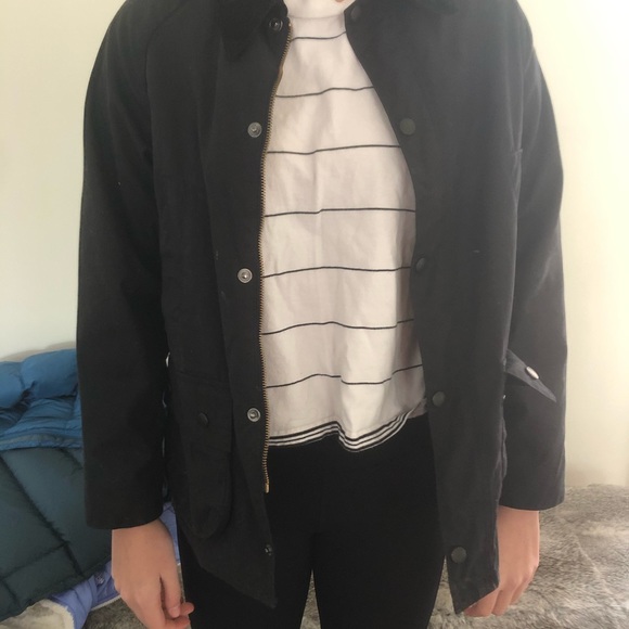 Barbour oilskin jacket navy blue - Picture 2 of 2